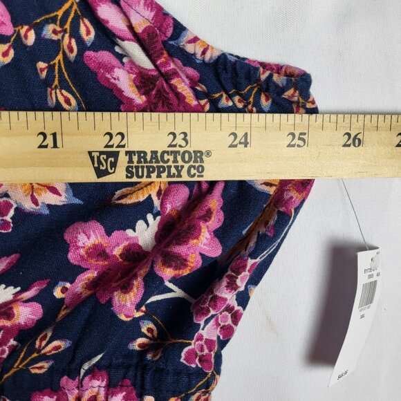 Old Navy Dark Floral Dress Women's 2XL Pink Black Fairy Sleeveless Whimsigoth - Picture 11 of 12